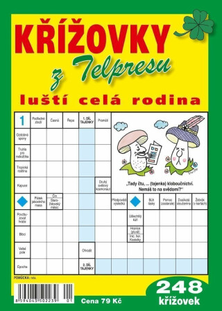 Křížovky z Telpresu luští celá rodina - 248 křížovek 2/2023 (poškozená) - neuveden